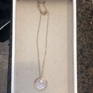 Stella & Dot mixes metal long necklace